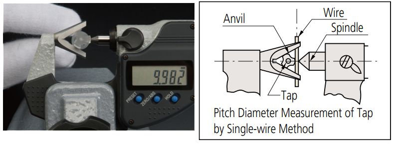 Panme đo ngoài có đầu cố định chữ V series 314 Mitutoyo