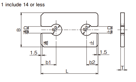 Snap đo kích thước trục (Snap Gauge) Ojiyas 　1 include 14 or less