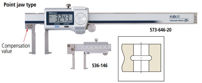 Dòng thước cặp đo trong ABSOLUTE series 573 Mitutoyo