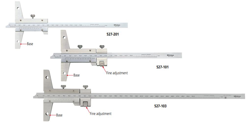 Dòng thước đo sâu cơ khí Mitutoyo series 527