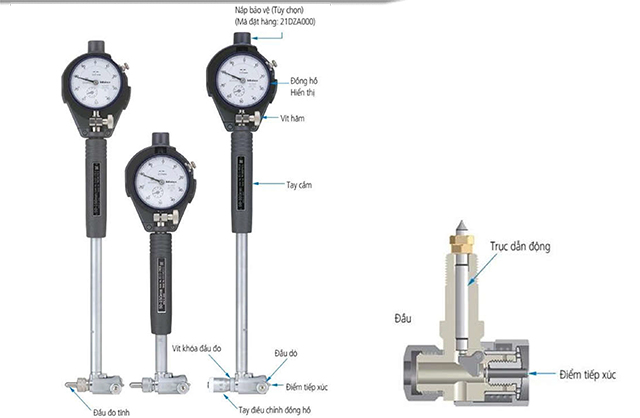 đồng hồ đo lỗ Mitutoyo