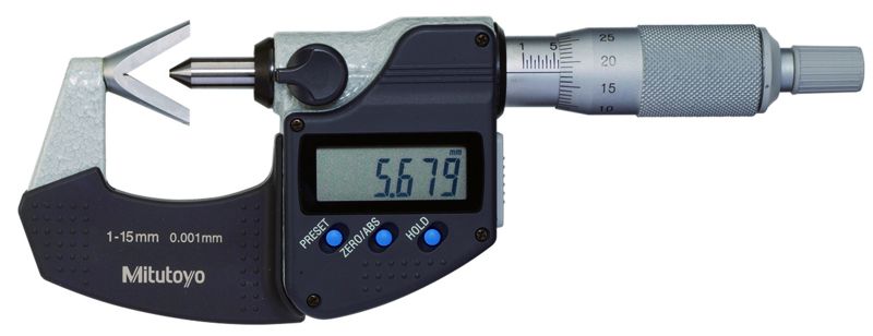 panme đầu đo chữ V (V-Anvil Micrometer)