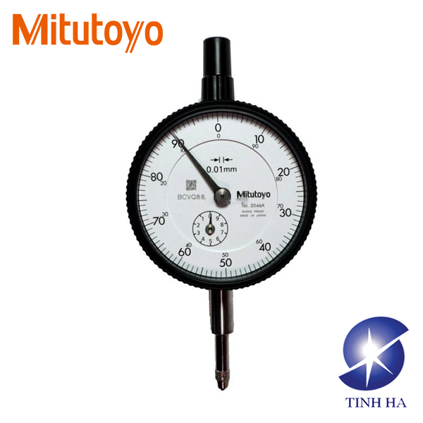 Đồng hồ so cơ khí 10mm/ 0.01mm Mitutoyo 2046A